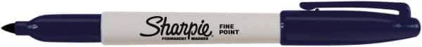 Sharpie - Navy Permanent Marker - Fine Tip, AP Nontoxic Ink - USA Tool & Supply