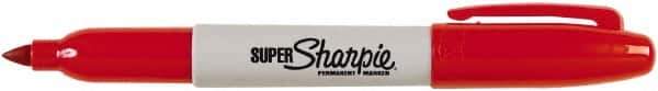 Sharpie - Red Permanent Marker - Fine Tip, AP Nontoxic Ink - USA Tool & Supply