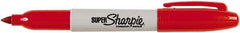 Sharpie - Red Permanent Marker - Fine Tip, AP Nontoxic Ink - USA Tool & Supply