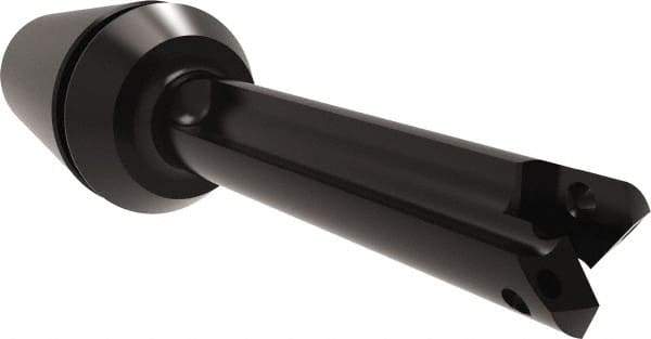 Allied Machine and Engineering - Series Y, 3/8 to 27/64" Diam, ER20 ER Collet, Straight Flute Spade Drill - 1-3/8" Max Depth, 1-29/32" Body Length, 3-15/64" OAL, Short Length, Through Coolant - USA Tool & Supply