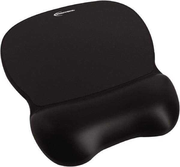 innovera - 9-5/8" x 8-1/4" x 1-1/8" Black Mouse Pad - Use with Mouse - USA Tool & Supply