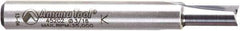 Amana Tool - 3/16" Diam, 1/4" Shank Diam, 7/16" Length of Cut, 2 Flute Straight Plunge Router Bit - 2" Overall Length, Solid Carbide - USA Tool & Supply