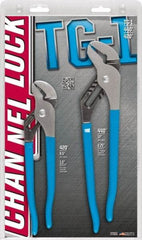 Channellock - 2 Piece Tongue & Groove Plier Set - Comes in Display Card - USA Tool & Supply