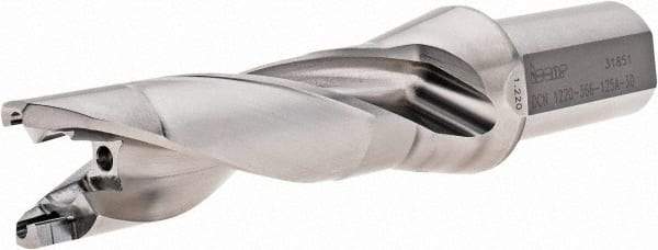 Iscar - 1.22" to 1.256" Diam, 3xD, 3.66" Max Depth, 1-1/4" Shank Diam, 7.95" OAL, Replaceable-Tip Drill - FCP, HCP-IQ, ICK, ICK-2M, ICM, ICP, iCP-2M Insert, 56341381 Toolholder, Series SumoCham - USA Tool & Supply