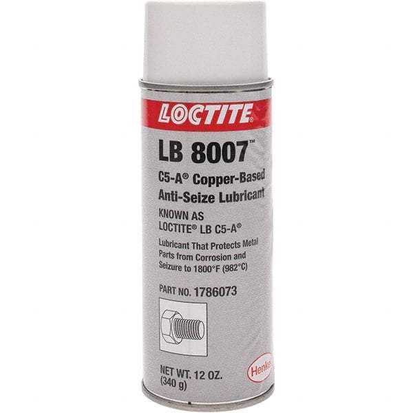 Loctite - 16 oz Aerosol High Temperature Anti-Seize Lubricant - Copper, 1,800°F - USA Tool & Supply