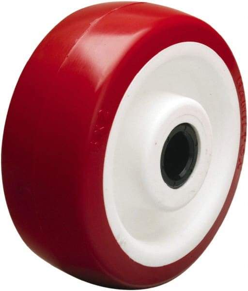 Hamilton - 5 Inch Diameter x 2 Inch Wide, Polyurethane on Polypropylene Caster Wheel - 1,050 Lb. Capacity, 2-3/16 Inch Hub Length, 1/2 Inch Axle Diameter, Straight Roller Bearing - USA Tool & Supply