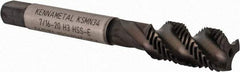 Kennametal - 7/16-20 3 Flute Modified Bottoming Spiral Flute Tap - Vanadium High Speed Steel, TiN/CrC/C Finish, 3-5/32" OAL, Right Hand Flute, Right Hand Thread, H3, Series GOtap\xAE - USA Tool & Supply
