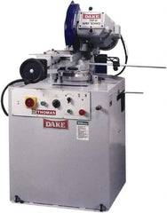 Dake - Variable Cutting Speed, 350mm Blade Diam, Cold Saw - 20 to 105 RPM Blade Speed, Floor Machine, 3 Phase, Compatible with Ferrous/Non-Ferrous Material - USA Tool & Supply