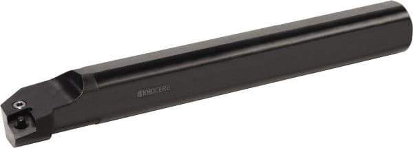 Kyocera - 1.55" Min Bore Diam, 10" OAL, 1-1/4" Shank Diam, A...PCLN Indexable Boring Bar - 2" Max Bore Depth, CNGA 43.., CNGG 43.., CNMA 43.., CNMG 43.., CNMM 43.., CNMP 43.. Insert, Pin Lock Assembly Holding Method - USA Tool & Supply