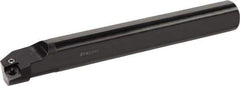 Kyocera - 1.55" Min Bore Diam, 10" OAL, 1-1/4" Shank Diam, A...PCLN Indexable Boring Bar - 2" Max Bore Depth, CNGA 43.., CNGG 43.., CNMA 43.., CNMG 43.., CNMM 43.., CNMP 43.. Insert, Pin Lock Assembly Holding Method - USA Tool & Supply