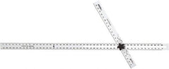 Johnson Level & Tool - 48" Blade Length x 2" Blade Width, 16" Base Length x 2" Base Width Aluminum Square - 0.008" Accuracy, Beveled Edge - USA Tool & Supply