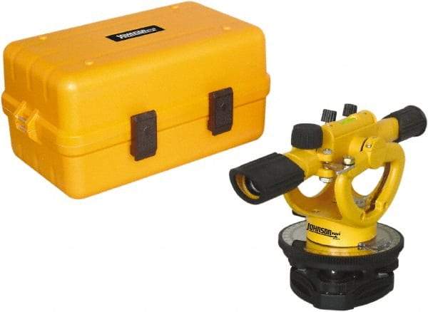 Johnson Level & Tool - Transit, 22x Magnification, Optical Level - Accuracy Up to 3/16 Inch at 100 Ft. - USA Tool & Supply