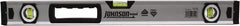 Johnson Level & Tool - 24" Long 3 Vial Box Beam Level - Aluminum, Yellow, 2 Plumb & 1 Level Vials - USA Tool & Supply