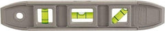 Johnson Level & Tool - Magnetic 9" Long 3 Vial Torpedo Level - Aluminum, Gray, 1 Plumb, 1 Level & 1 45° Vials - USA Tool & Supply