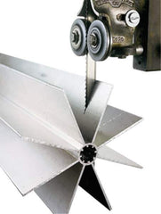 Lenox - 6 TPI, 6' 8" Long x 1/4" Wide x 0.025" Thick, Welded Band Saw Blade - Carbon Steel, Toothed Edge, Raker Tooth Set, Flexible Back, Contour Cutting - USA Tool & Supply