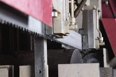 Lenox - 4 to 6 TPI, 13' 6" Long x 1-1/4" Wide x 0.042" Thick, Welded Band Saw Blade - M42, Bi-Metal, Toothed Edge, Modified Raker Tooth Set, Flexible Back - USA Tool & Supply