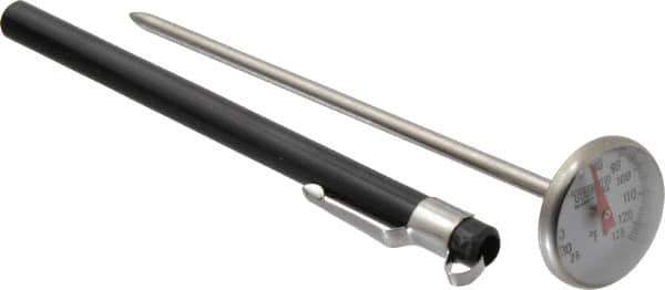 Wika - 25 to 125°F, Bimetal Pocket Thermometer - Stainless Steel - USA Tool & Supply