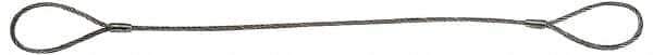 Lift-All - 8' Long, 12,346 Lb Vertical Capacity, IWRC Web Sling - 9,039 Lb Choker Capacity, 3/4" Diam Chain - USA Tool & Supply