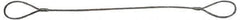 Lift-All - 12' Long x 3/8" Wide, 3,086 Lb Vertical Capacity, IWRC Web Sling - 2,425 Lb Choker Capacity, 3/8" Diam Chain - USA Tool & Supply