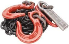 Lift-All - 5' Long, 3,600 Lb Basket Capacity, 3,600 Lb Vertical Capacity, Steel Web Sling - DOS Chain Sling, 7/32" Diam Chain - USA Tool & Supply
