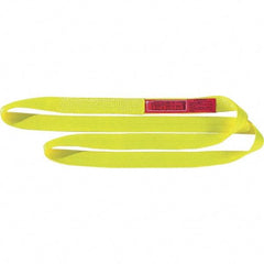 Lift-All - 4' Long x 1" Wide, 3,200 Lb Vertical Capacity, 2 Ply, Nylon Web Sling - 2,500 Lb Choker Capacity - USA Tool & Supply