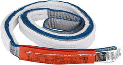 Lift-All - 4' Long x 1" Wide, 3,200 Lb Vertical Capacity, 2 Ply, Nylon Web Sling - 2,500 Lb Choker Capacity - USA Tool & Supply