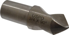 Link Industries - 3/4" Body Diam, 90°, 2-1/4" OAL, High Speed Steel Spotting Drill - USA Tool & Supply