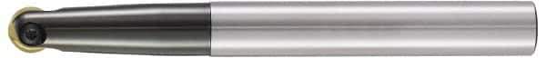 LMT - 3/4" Cut Diam, 3.15" Max Depth of Cut, 1" Shank Diam, 7.48" OAL, Indexable Ball Nose End Mill - 3.15" Head Length, Straight Shank, EBG-R-T Toolholder, GWS 20, WPR 0750 Insert - USA Tool & Supply