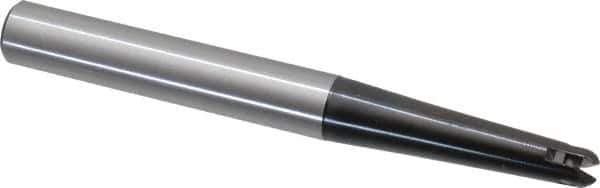LMT - 1/4" Cut Diam, 1.57" Max Depth of Cut, 3/8" Shank Diam, 3.54" OAL, Indexable Ball Nose End Mill - 1.57" Head Length, Straight Shank, EBG-R-T Toolholder, WPR 0250 Insert - USA Tool & Supply