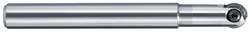 LMT - 1/2" Cut Diam, 1/4" Max Depth of Cut, 1/2" Shank Diam, 120mm OAL, Indexable Ball Nose End Mill - 1.38" Head Length, Straight Shank, EBG-R-NC Toolholder, WPB 0500, WPR 0500 Insert - USA Tool & Supply