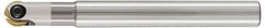 LMT - 3/8" Cut Diam, 1.97" Max Depth of Cut, 3/8" Shank Diam, 5.91" OAL, Indexable Ball Nose End Mill - 1.97" Head Length, Straight Shank, EBG-R-NC Toolholder, WPB 0375, WPR 0375 Insert - USA Tool & Supply
