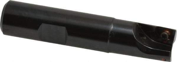 LMT - 5/8" Cut Diam, 0.354" Max Depth of Cut, 5/8" Shank Diam, 3" OAL, Indexable Square Shoulder End Mill - AD...0903...R Inserts, Weldon Shank, Series Univex - USA Tool & Supply