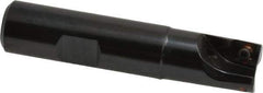 LMT - 5/8" Cut Diam, 0.354" Max Depth of Cut, 5/8" Shank Diam, 3" OAL, Indexable Square Shoulder End Mill - AD...0903...R Inserts, Weldon Shank, Series Univex - USA Tool & Supply