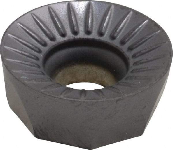 LMT - RCKX1606M0 TR Grade LC610T Carbide Milling Insert - TiAlN Finish, 1/4" Thick, 16mm Inscribed Circle - USA Tool & Supply