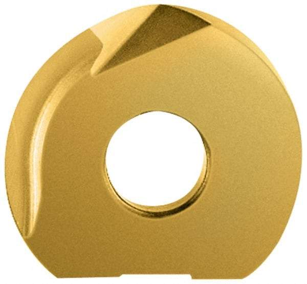 LMT - WPR0750 CF Grade LC610T Carbide Milling Insert - TiAlN/TiN Finish, 0.12" Thick, 3/4" Inscribed Circle - USA Tool & Supply