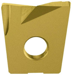 LMT - WPB1000 CF Grade LC610T Carbide Milling Insert - TiAlN/TiN Finish, 0.16" Thick, 1" Inscribed Circle, 0.032" Corner Radius - USA Tool & Supply