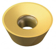LMT - RCHX1606M0 T Grade LC610T Carbide Milling Insert - TiAlN/TiN Finish, 1/4" Thick, 0.63" Inscribed Circle - USA Tool & Supply