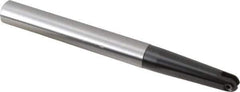 LMT - 1/2" Cut Diam, 2.36" Max Depth of Cut, 5/8" Shank Diam, 6.3" OAL, Indexable Ball Nose End Mill - 2.36" Head Length, Straight Shank, EBG-R-T Toolholder, WPR 0500 Insert - USA Tool & Supply