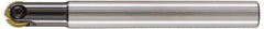LMT - 3/4" Cut Diam, 2.4" Max Depth of Cut, 3/4" Shank Diam, 6.89" OAL, Indexable Ball Nose End Mill - 2.4" Head Length, Straight Shank, EBG-R Toolholder, WPR 0750 Insert - USA Tool & Supply
