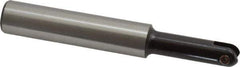 LMT - 3/8" Cut Diam, 1.34" Max Depth of Cut, 1/2" Shank Diam, 3.54" OAL, Indexable Ball Nose End Mill - 1.34" Head Length, Straight Shank, EBG-R Toolholder, WPR 0375 Insert - USA Tool & Supply