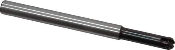 LMT - 1/2" Cut Diam, 1.81" Max Depth of Cut, 1/2" Shank Diam, 5.91" OAL, Indexable Ball Nose End Mill - 1.81" Head Length, Straight Shank, EBG-R Toolholder, WPR 0500 Insert - USA Tool & Supply