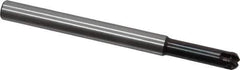 LMT - 1/2" Cut Diam, 1.81" Max Depth of Cut, 1/2" Shank Diam, 5.91" OAL, Indexable Ball Nose End Mill - 1.81" Head Length, Straight Shank, EBG-R Toolholder, WPR 0500 Insert - USA Tool & Supply