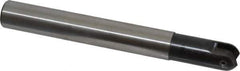 LMT - 3/4" Cut Diam, 1.77" Max Depth of Cut, 3/4" Shank Diam, 6.3" OAL, Indexable Ball Nose End Mill - 1.77" Head Length, Straight Shank, EBG-R Toolholder, WPR 0750 Insert - USA Tool & Supply