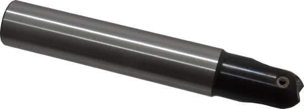 LMT - 1" Cut Diam, 1.77" Max Depth of Cut, 1" Shank Diam, 6.3" OAL, Indexable Ball Nose End Mill - 1.77" Head Length, Straight Shank, EBG-R Toolholder, WPR 1000 Insert - USA Tool & Supply