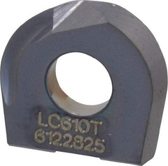 LMT - WPR0500 CF Grade LC610T Carbide Milling Insert - TiAlN/TiN Finish, 0.1" Thick, 1/2" Inscribed Circle - USA Tool & Supply