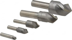 M.A. Ford - 5 Piece, 1/4 to 1" Head Diam, 90° Included Angle, Single End Countersink Set - USA Tool & Supply