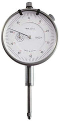 Value Collection - 1/4" Range, 0-100 Dial Reading, 0.001" Graduation Dial Drop Indicator - 1-37/64" Dial, Revolution Counter - USA Tool & Supply