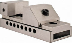Interstate - 2-7/8" Jaw Width, 4" Jaw Opening Capacity, 1-3/8" Jaw Height, Toolmaker's Vise - Flat Jaw, 0.005mm Parallelism, 0.0051mm Squareness, 7-1/2" OAL x 2.938" OAW x 2-5/8" OAH - USA Tool & Supply