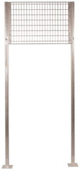 Folding Guard - 10 Ft. Tall Transome Kit - For Galvanized Welded Wire Partitions, for Temporary Structures - USA Tool & Supply