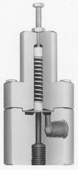 Plast-O-Matic - 2" Inlet, Diaphragm Relief Valve - 100 Max psi, PVC - USA Tool & Supply